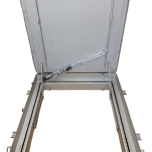 Poklopac za strojarnicu bazena s plinskim oprugama svijetli otvor 800x800 mm, AISI 304 , DOSTUPNO ODMAH !