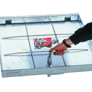 BV-GDZ 66 — BV-GDZ pocinčani čelik Poklopac sa šarkama, središnja brava s podizanjem plinskog amortizera – BV-GDZ steel galvanised Hinged…