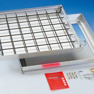 HAGODECK plinotijesni poklopac aluminij, svijetli otvor 20x20 cm, B125